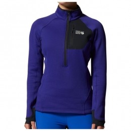 MountainHardwear-WomensPolartecPowerGridHalfZip-FleecetruimaatMblauw