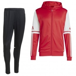 adidasSquadra25HoodedTrainingspakFull-ZipRoodZwartWit