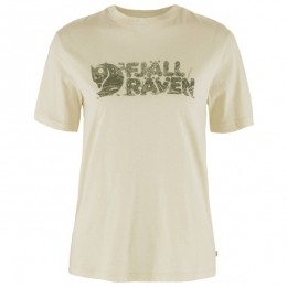 Fjllrven-WomensLushLogoT-Shirt-T-shirtmaatLbeige