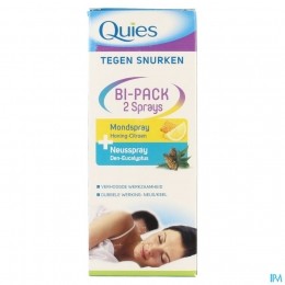 QuiesTegenSnurkenBipackSprayNeus15mlMond70ml