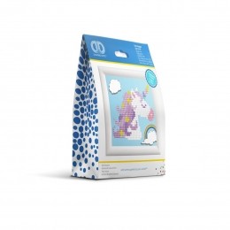 DiamondDotz-9x9cm-metlijst-Unicorn
