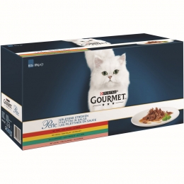 Perleminifiletsinsausmetkipmetrundmetkonijnmetzalm60x85gkattenvoer-Gourmet