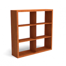 Eguracortenstaalhoutopslagonderverdeling6vakken1500x385x1500mm-Geroba