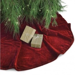 UniqueLiving-TreeskirtKelsey120cmred-Kerstboomkleed