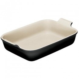 LeCreusetHeritageOvenschaalB26xD19cm-Ebbenzwart