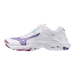 MizunoWAVELIGHTNINGZ8VolleybalschoenenWitVioletIndigoCamelliaRosDamesMaat43