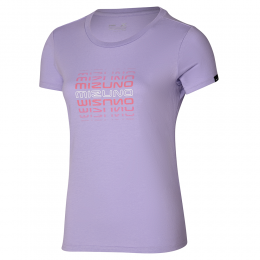 AthleticsMizunoTeePastelLilacDamesMaatL