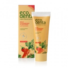 4xEcodentaTandpastaKidsWildeAardbeimetWortelKalident75ml