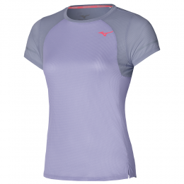 MizunoDryAeroFlowTeePastelLilacDamesMaatXL