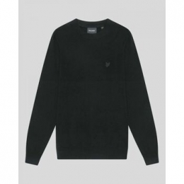 TruiLyleampScottKN2124VTONALLAMBSWOOLCREW-Z865JETBLACK