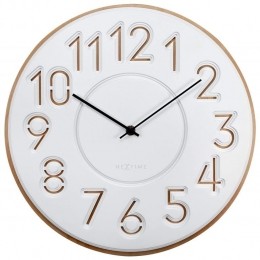 NeXtime-NeXtime-JapanseDesignWandklok-ConcreteHout-30cm-