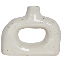 Beliani-MOONEYE-Bloemenvaas-Gebrokenwit-19cm-Steengoed