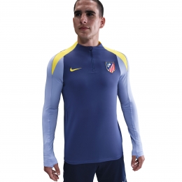 NikeAtleticoMadridStrikeTrainingstrui14-Zip2025-2026DonkerpaarsGeel