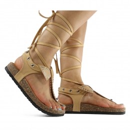 Gladiadora-RomeinseSandalenCamel