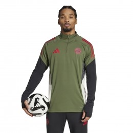 adidasBayernMnchenTrainingstrui14-ZipEuropees2025-2026GroenRoodZwart