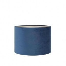 LightLivingCilinderLampenkapVelours-PetrolBlue-35x30cm