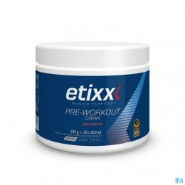 EtixxPre-WorkoutRodeVruchtenPoeder200gr