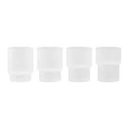 FermLivingRippleDrinkglazenSetvan4Klein-Frosted