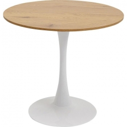KareDesignSchickeriaRondeBistrotafel80Cm-EikenWit