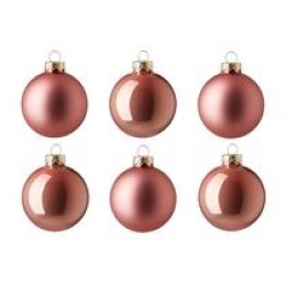 Glazenkerstbal8cmsetvan6
