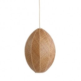 LightLivingLightlivingHanglamp38x51cmMILATOSwebbingbruin