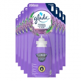 8xGladeSenseSprayTranquilLavenderAloe18ml