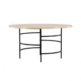 Svea-Zenorondeeettafel-140cm-zwart