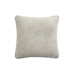 PTMDSukyTaupeSuedeLeatherCushionSquareS