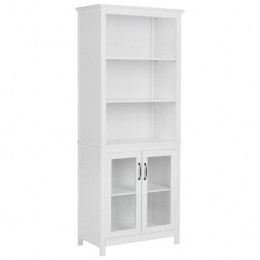 Beliani-LUSBY-Vitrinekast-Wit-Hout