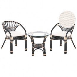 Beliani-PECORINI-Bistroset-Zwart-Rotan