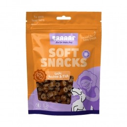 10xBraaafSushiHondensnackKip-Vis85gr