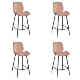 Bronx71VelvetbarkrukTobyroze71cm-Barkrukkensetvan4