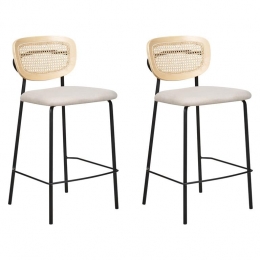 Beliani-MAYETTA-Barkruksetvan2-Lichtbeige-Polyester