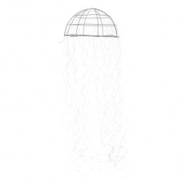 LucaLightingKroonluchterKwalmetWitteLED-H150x45cm-Zilver