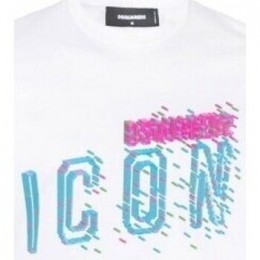 SweaterDsquaredT-ShirtPixeledIconCoolFitTeeblanc