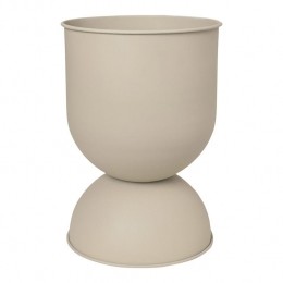 fermLIVINGHourglassPot-Medium-Cashmere