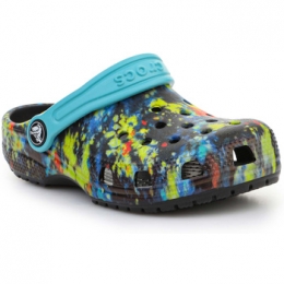 KlompenCrocsClassicTieDyeGraphicKidsClog206995-4SW