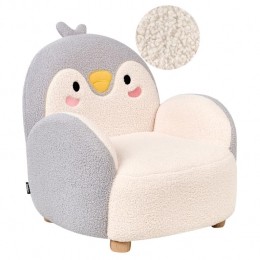 Beliani-FYN-Kinderfauteuil-Grijs-Boucl