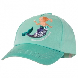maximo-GirlsCapMermaidMetallverschlu-Petmaat55-57cmturkoois