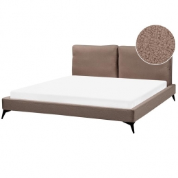 Beliani-MELLE-Tweepersoonsbed-Bruin-180x200cm-Boucl