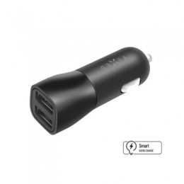 FixedDualUSB-A15Wautoladerzwart