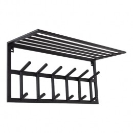 LOFT42KapstokJaimy-Zwart-Metaal-6dubbelehaken-80x35x30