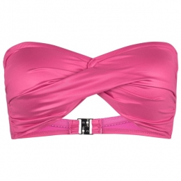 Seafolly-WomensSoleilTwistBandeau-Bikinitopmaat34roze