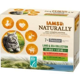 IamsNaturallySeniorMultipackLandSea12x85gr