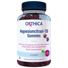GratisVerzendingOrthicaMagnesiumcitraat-150Gummies30gummies