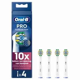 6xOral-BOpzetborstelsFlossActionWit4stuks