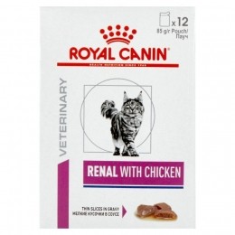 RoyalCaninCatRenalChickenGravyPouchWet12x85g