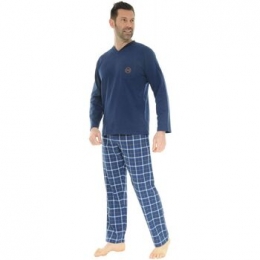 PyjamasnachthemdenChristianCanePYJAMALONGCOLVBLEUDORIAN