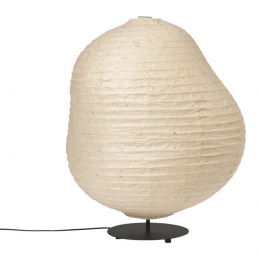 fermLIVINGKurbisVloerlamp-H633-NaturalZwart