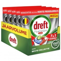 DreftVaatwastablettenPlatinumPlusAllInOne150stuks